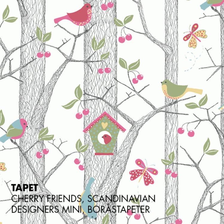 Produktbild tapet Cherry Friends