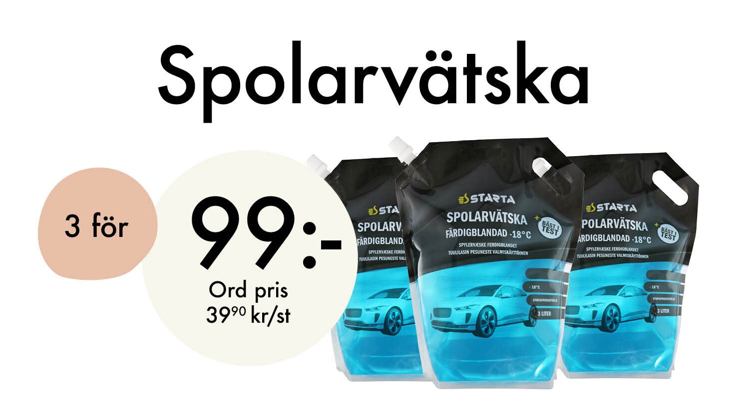 Ljungby spolarvätska 3 för 99 kr