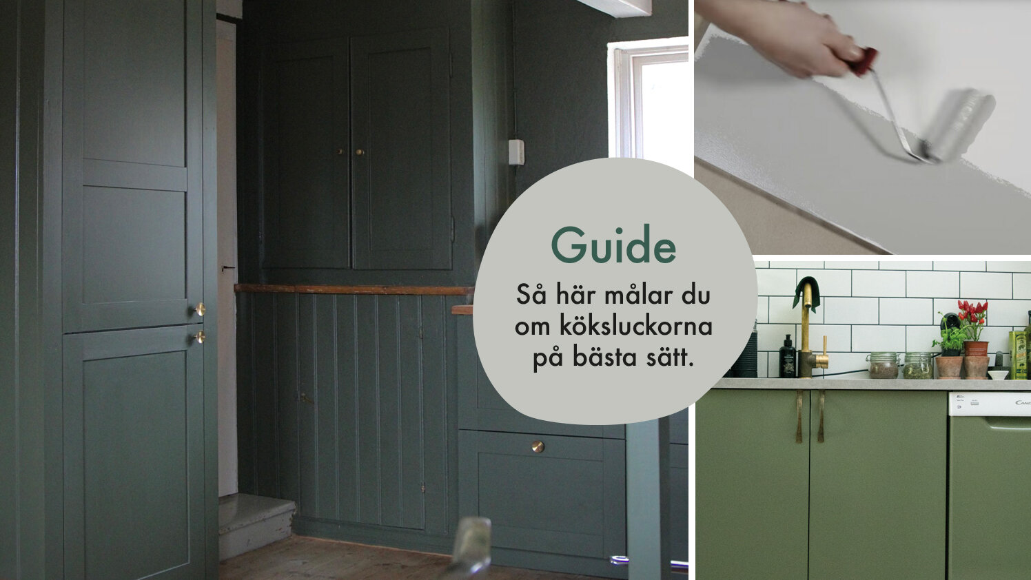 Måla om köksluckor