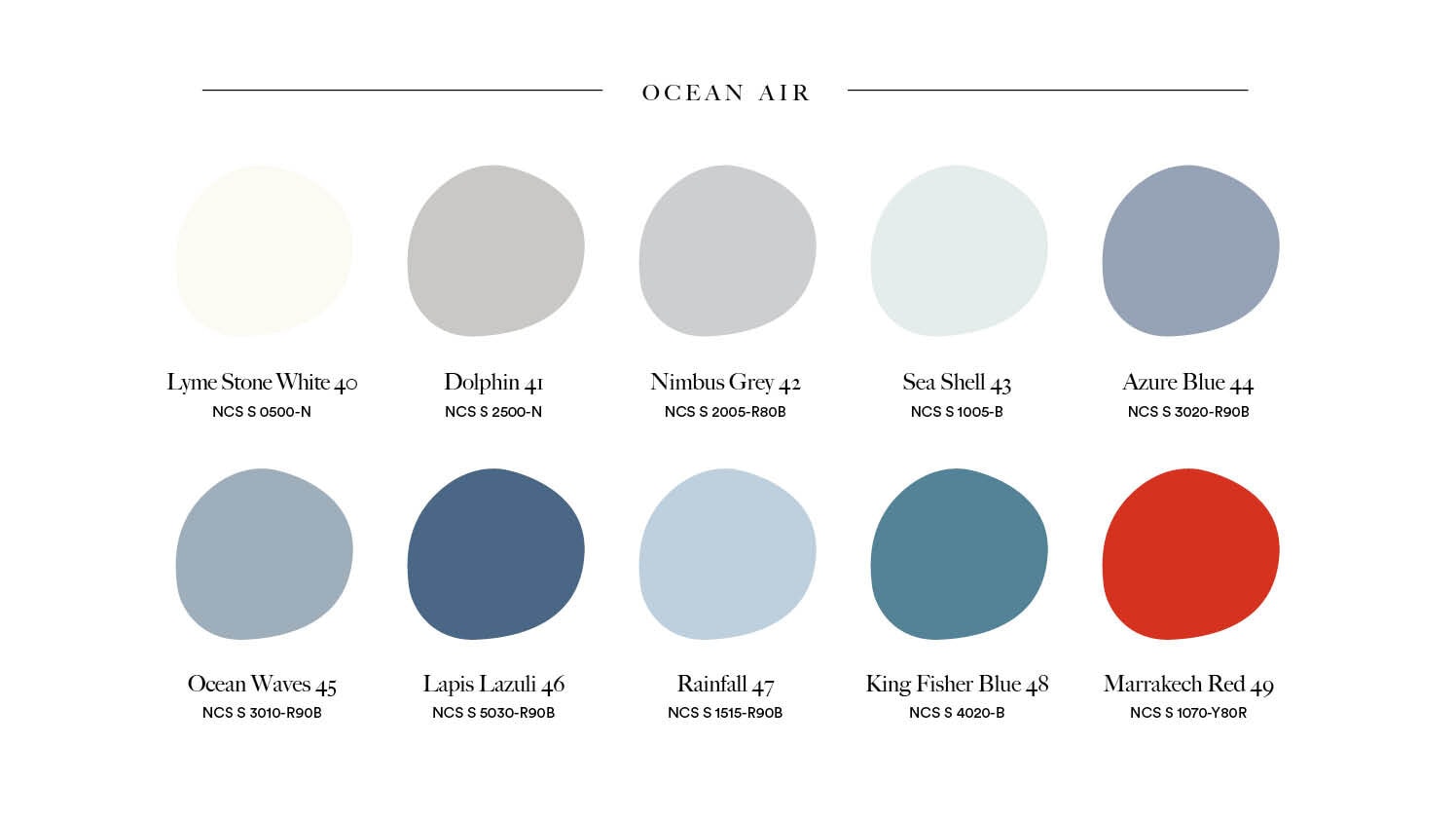 Ocean Air - en kulörpalett från Lycke