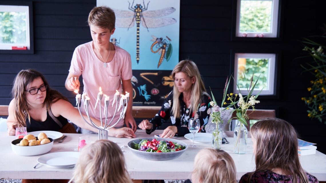 Middag i carporten