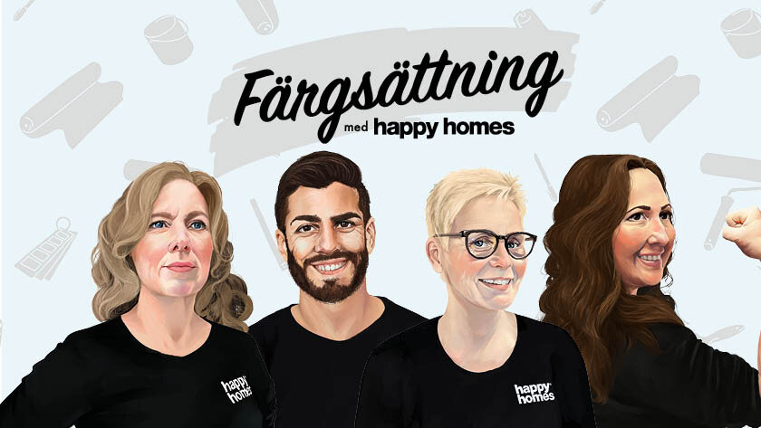 färgsättning hos Happy Homes Märsta