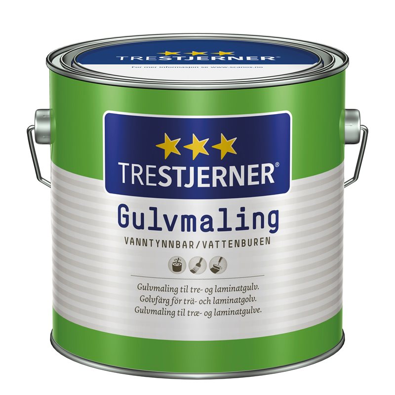 Product Image for Golvfärg Trestjerner Blank A-Bas 2,7L