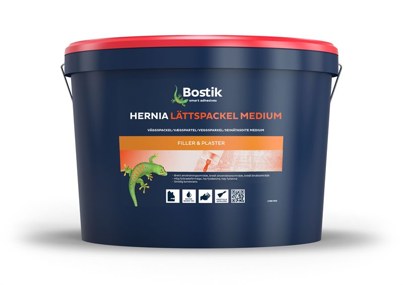 Product Image for Bostik Hernia Lättspackel Medium 10 L