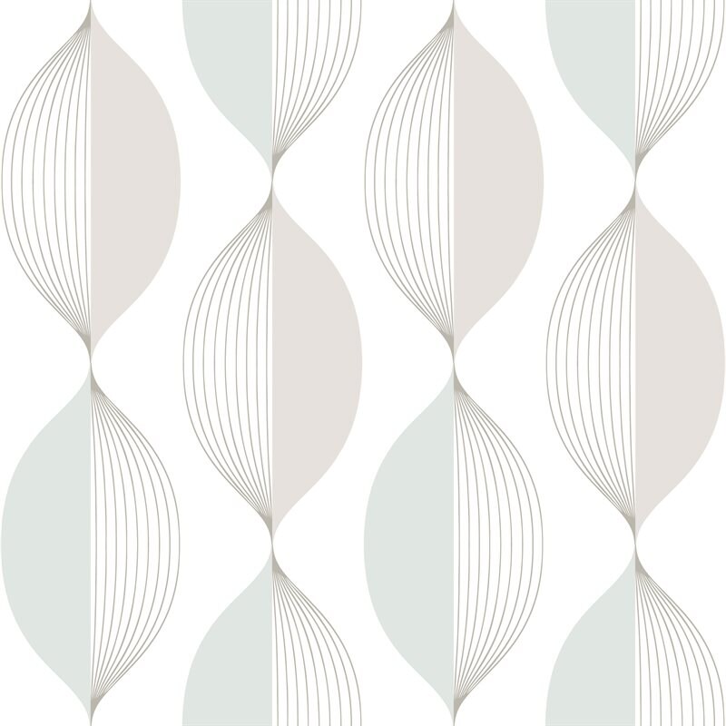Product Image for Tapet Natur Ellips Beige/Turkos