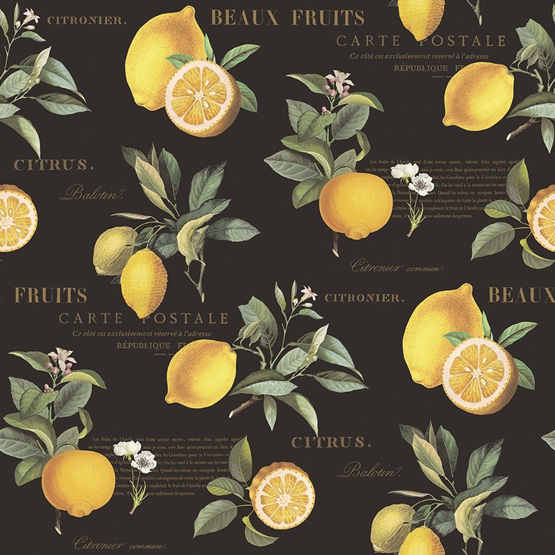 Product Image for Tapet Just Kitchens G45411 Citron Botanical