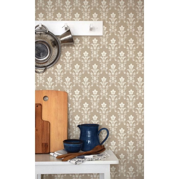 Tapet Hudiksvalls Teater Beige Gammalsvenska