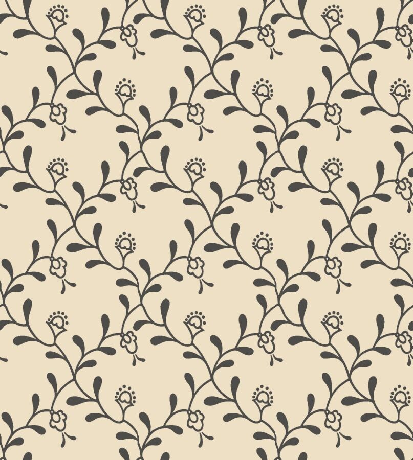 TAPET ELSAGÅRDEN MÖRK BEIGE GAMMALSVENSKA