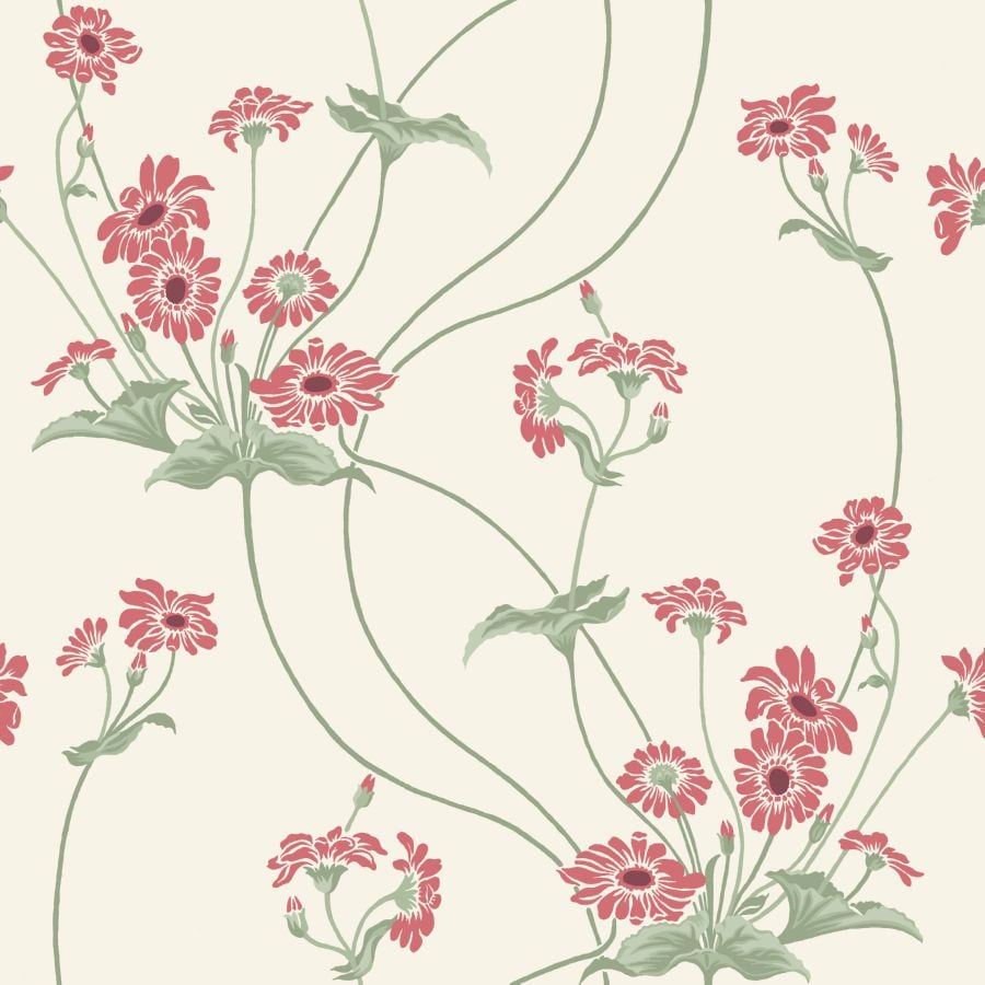 TAPET AXMARBY RÖD GAMMALSVENSKA