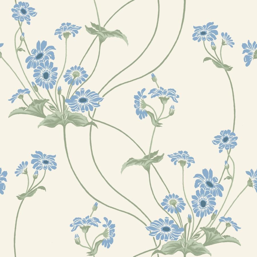 TAPET AXMARBY BLÅ GAMMALSVENSKA