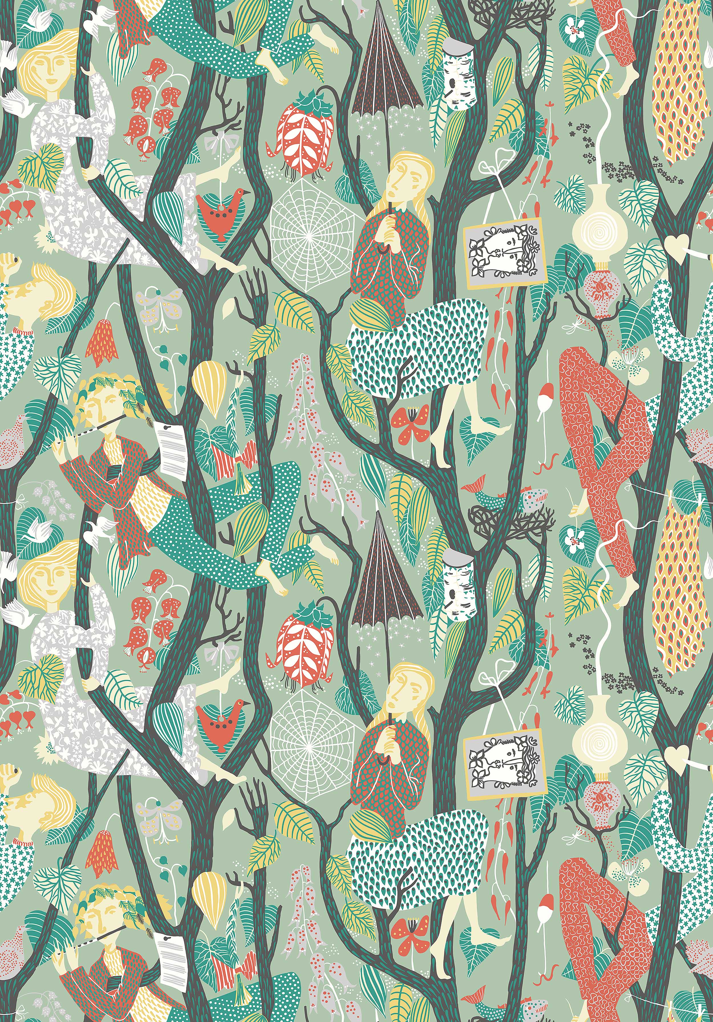 TAPET SCANDINAVIAN DESIGNERS 1376 STIG LINDBERG MELODI