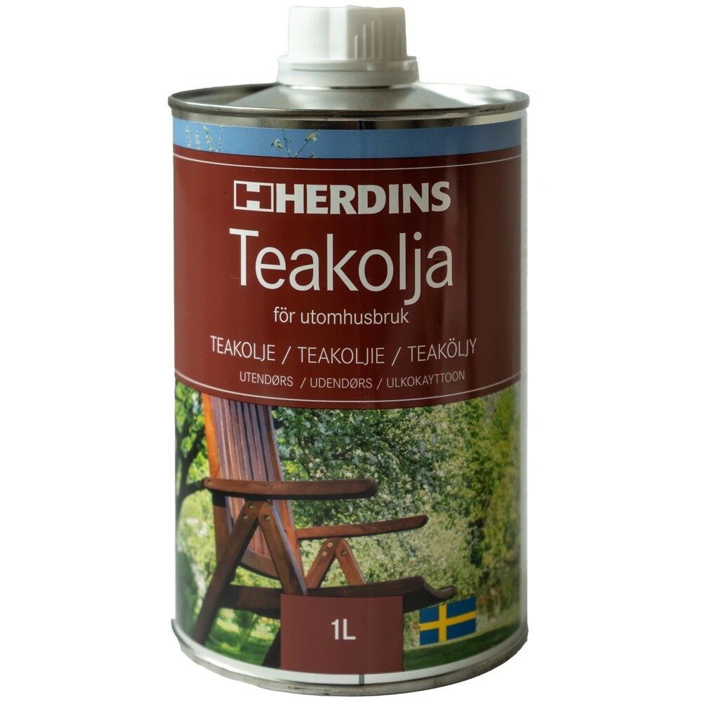 TEAKOLJA UTOMHUS 1L