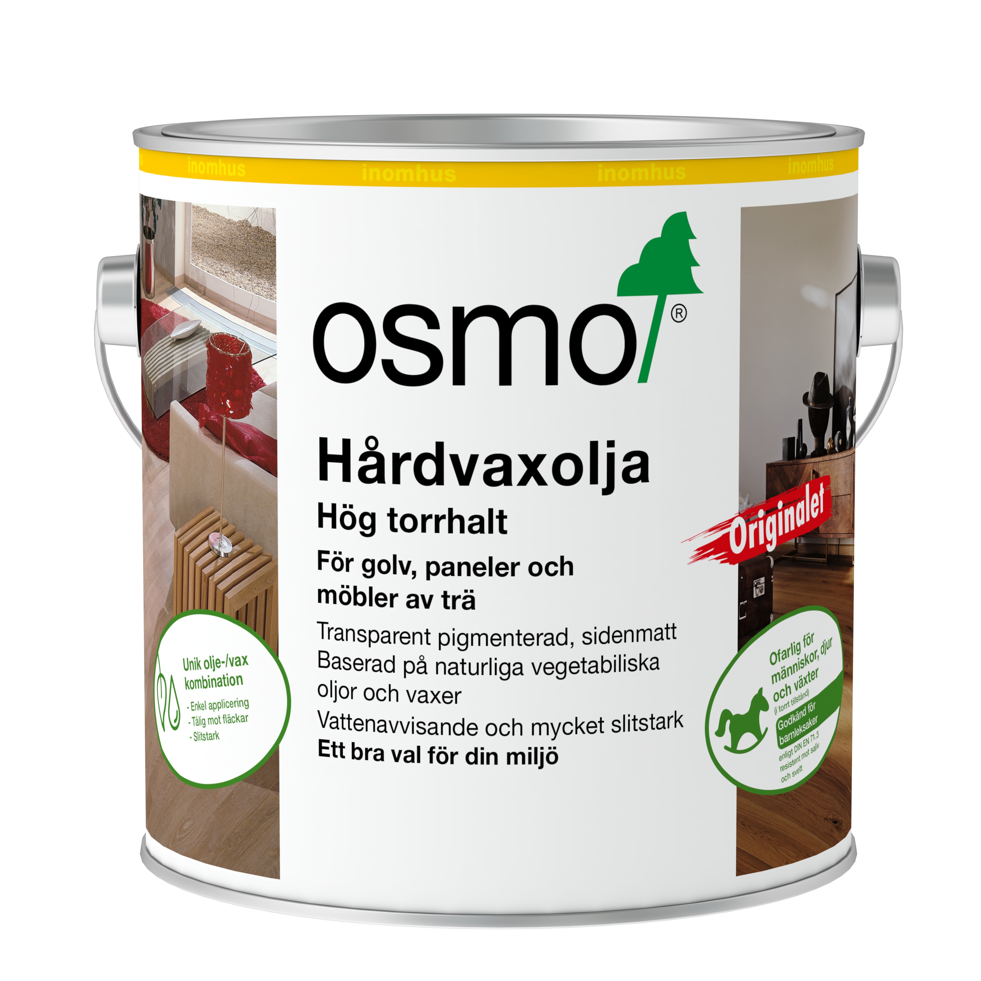 HÅRDVAXOLJA 3032 OSMO ORIGINALET SIDENMATT 2,5L