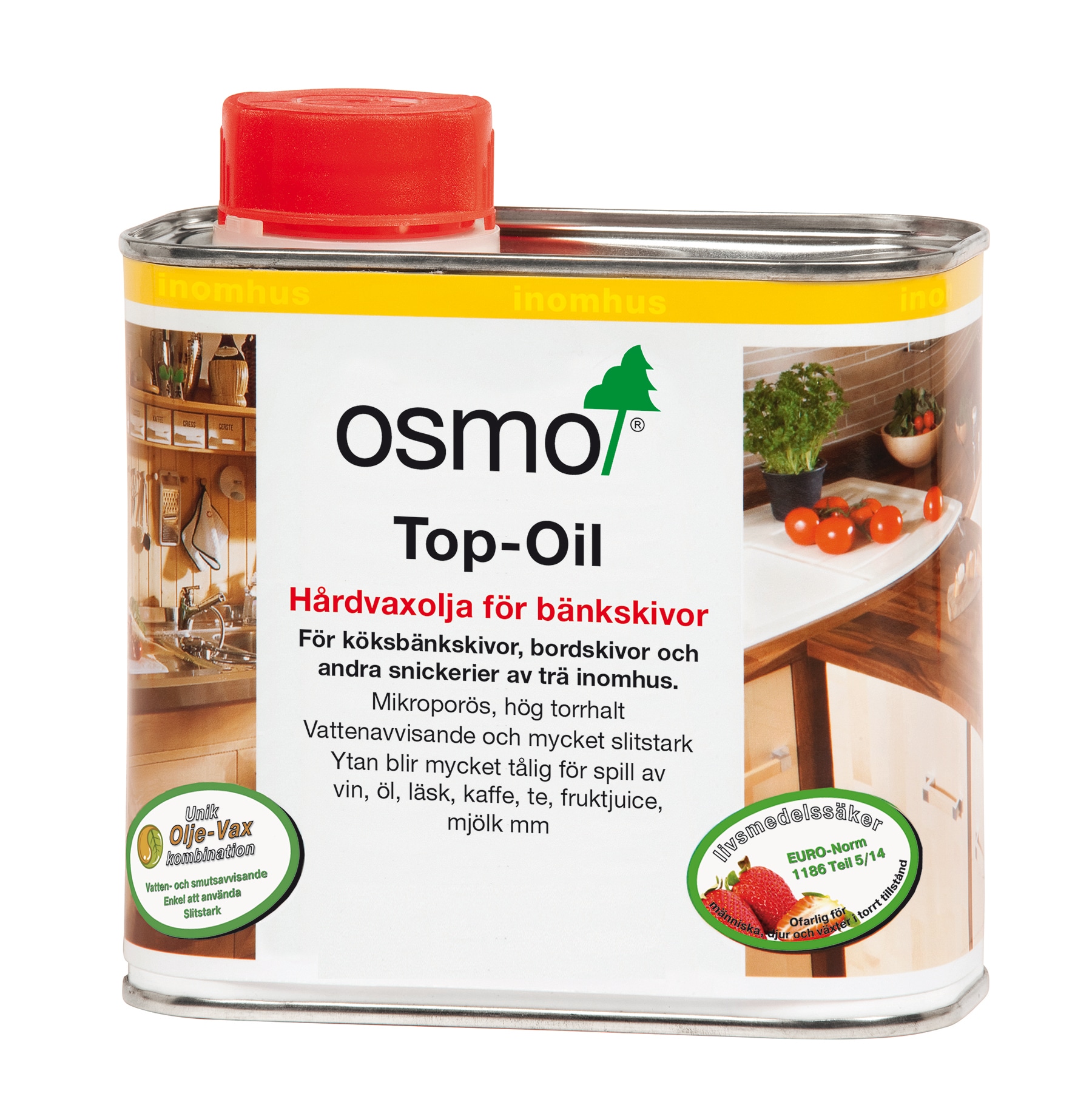 HÅRDVAXOLJA 3028 OSMO F BÄNKSK OFÄRGAD SIDENMATT 0,5L