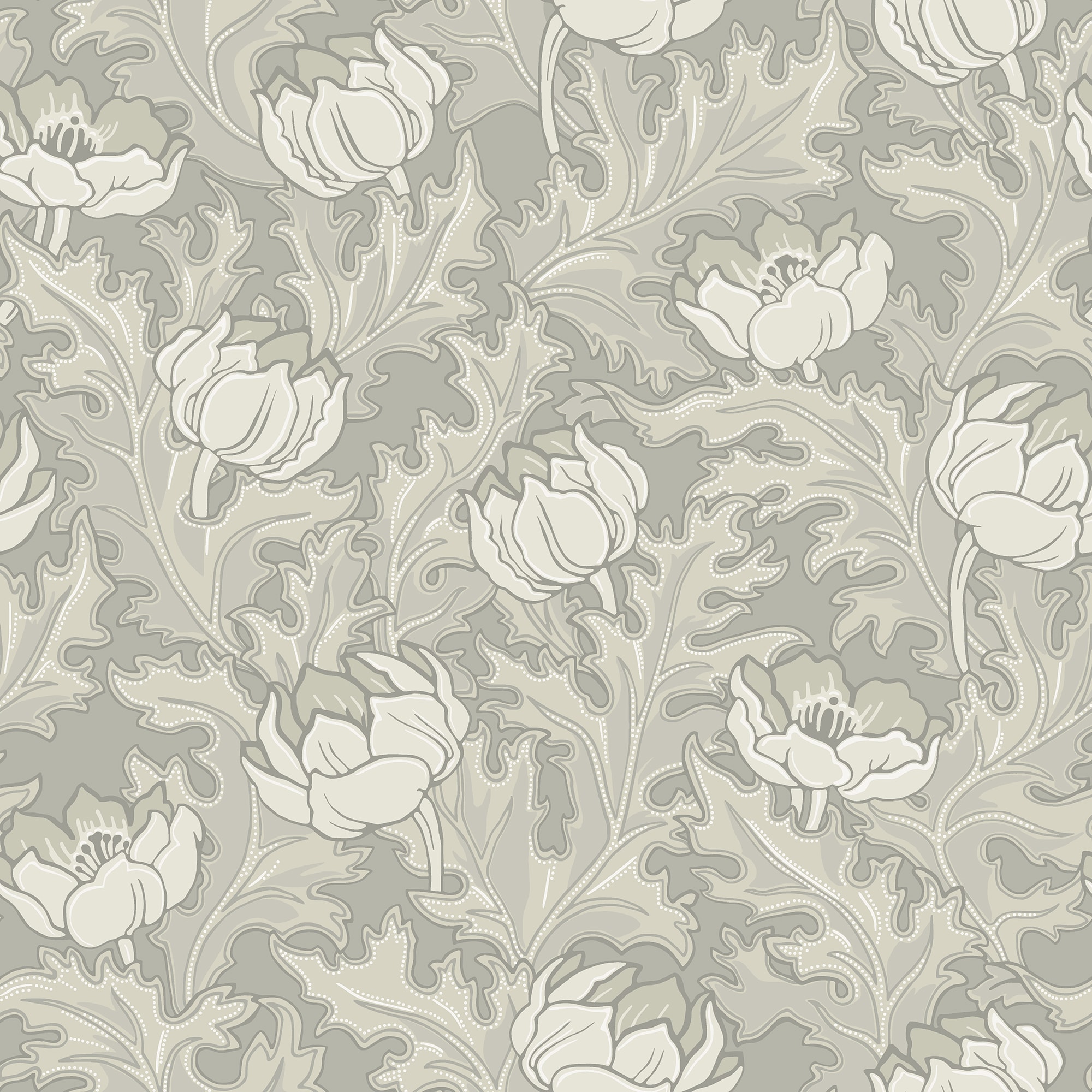 TAPET SIGRID BEIGE GS KLASSIKER 1850-1950