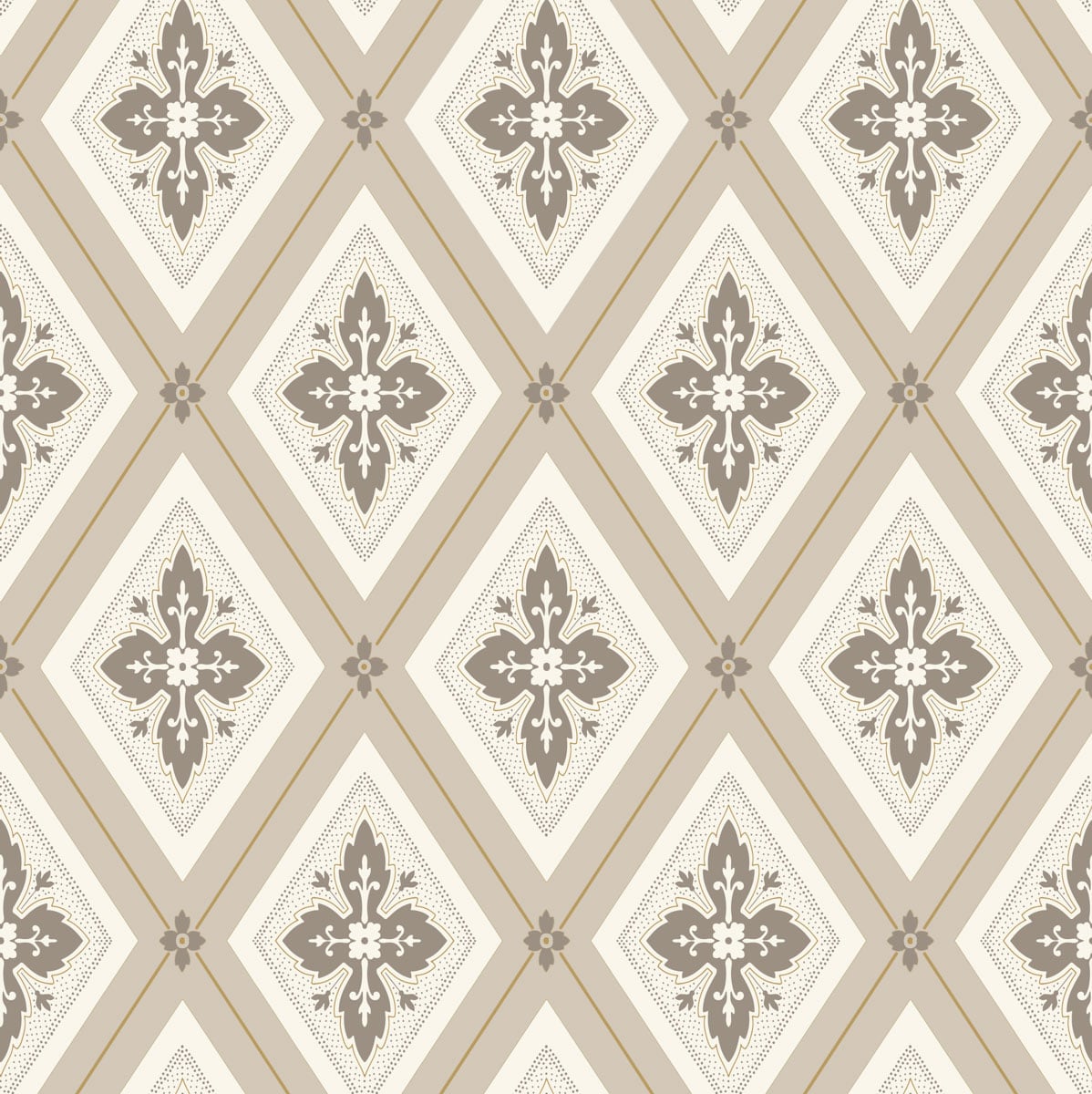 TAPET ASTRID BRUN/BEIGE AURORA