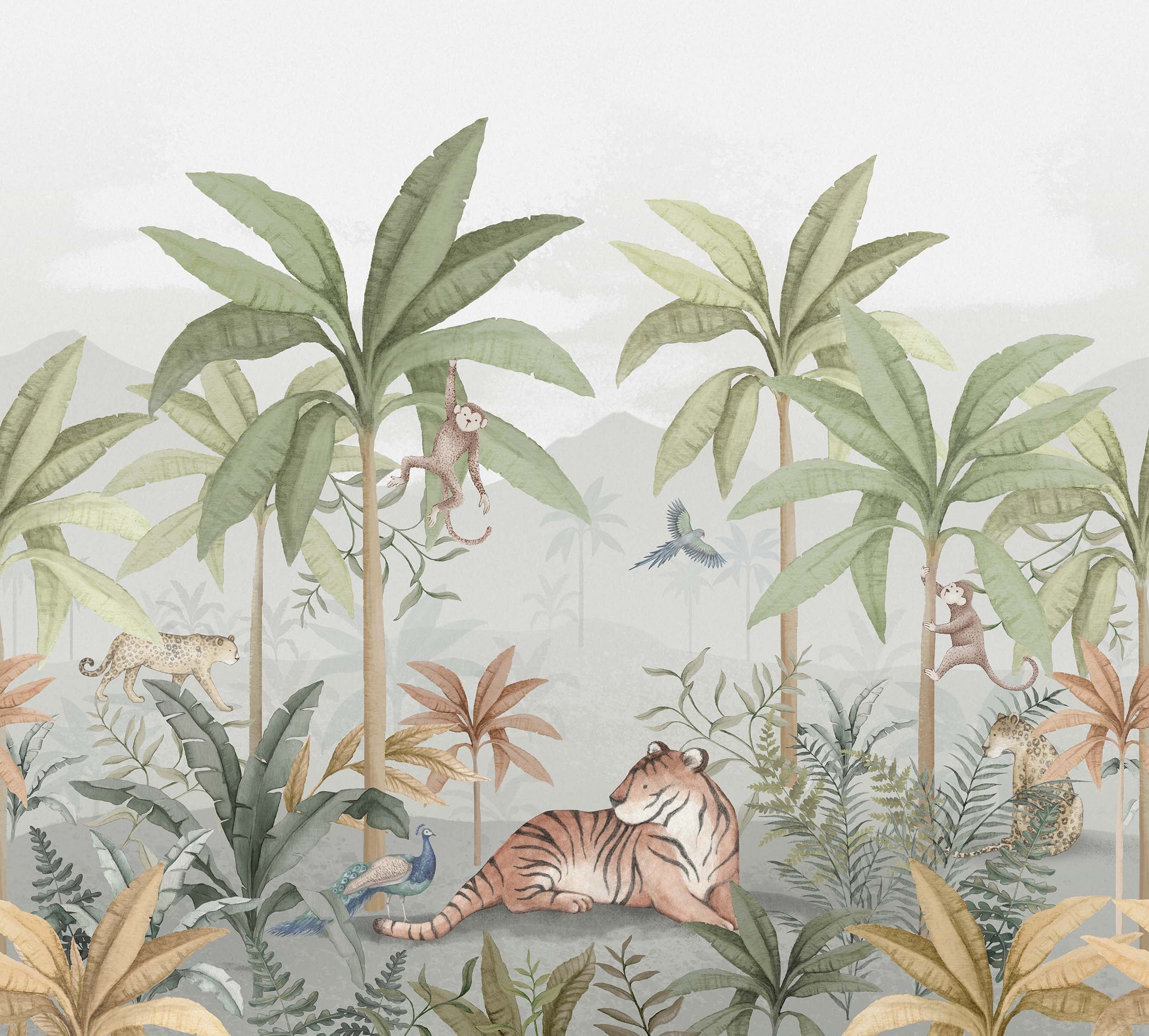 TAPET NEWBIE WALLPAPER II 6945 WILD JUNGLE MURAL