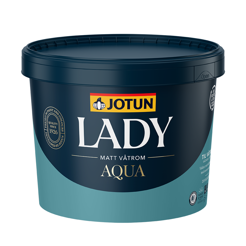 VÅTRUMSFÄRG LADY AQUA MATT A-BAS 0,68L