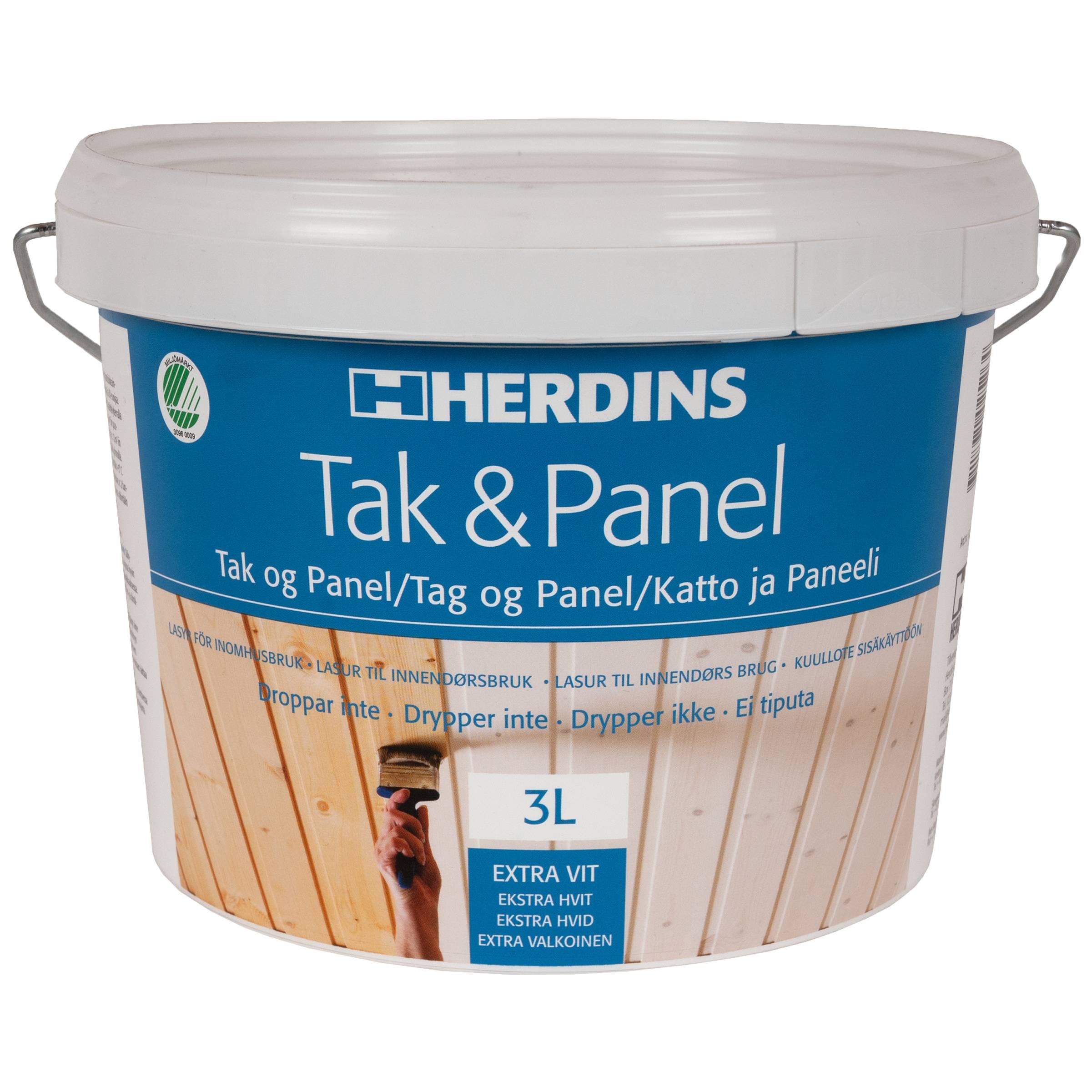 TAK- & PANELFÄRG EXTRA VIT 1L