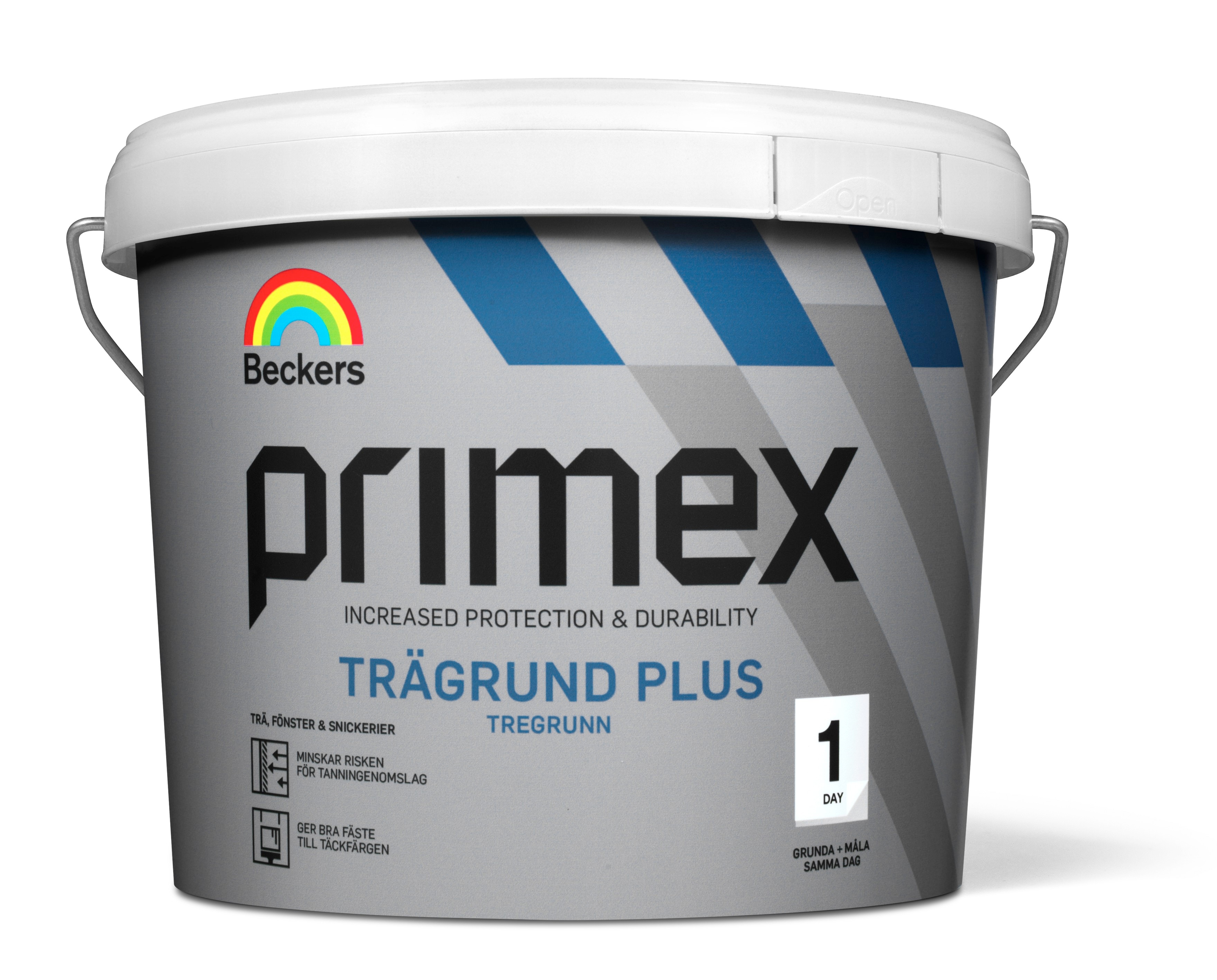 TRÄGRUNDFÄRG PRIMEX PLUS VIT 0 0,5L