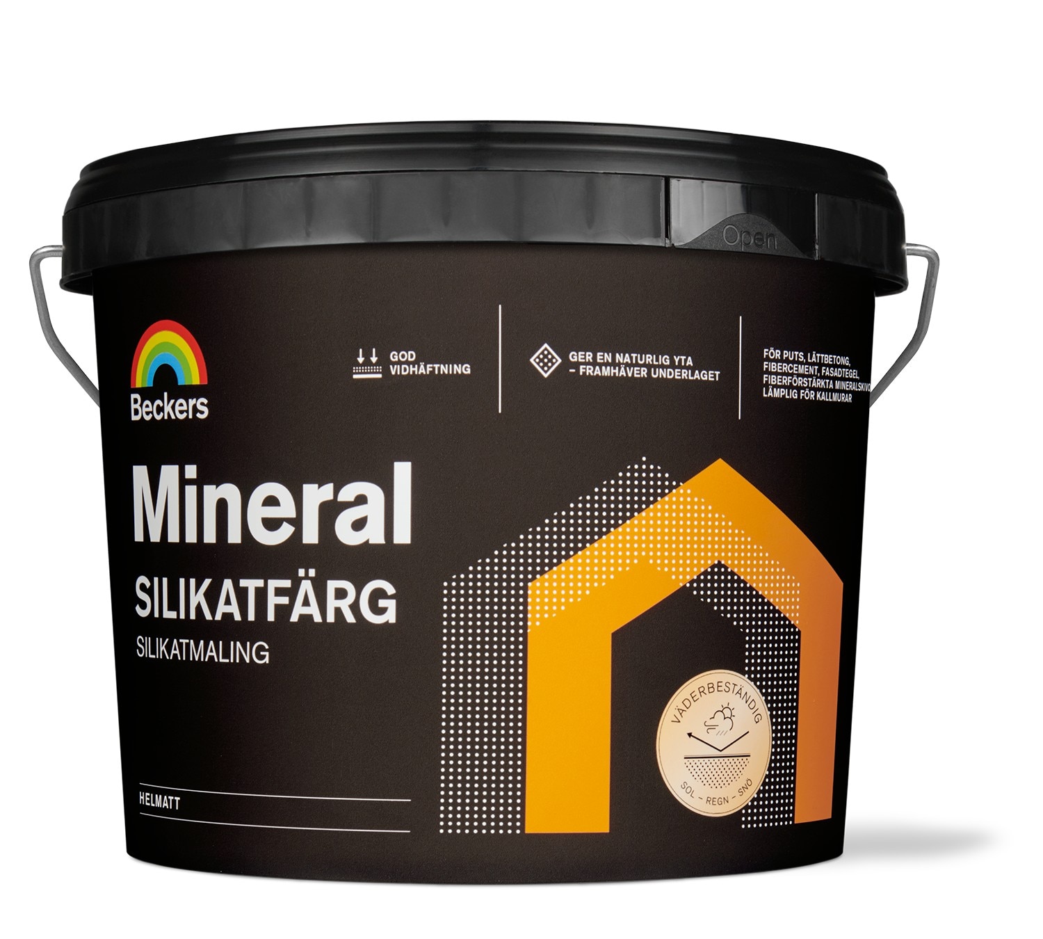 SILIKATFÄRG MINERAL VIT/SA 0,9L