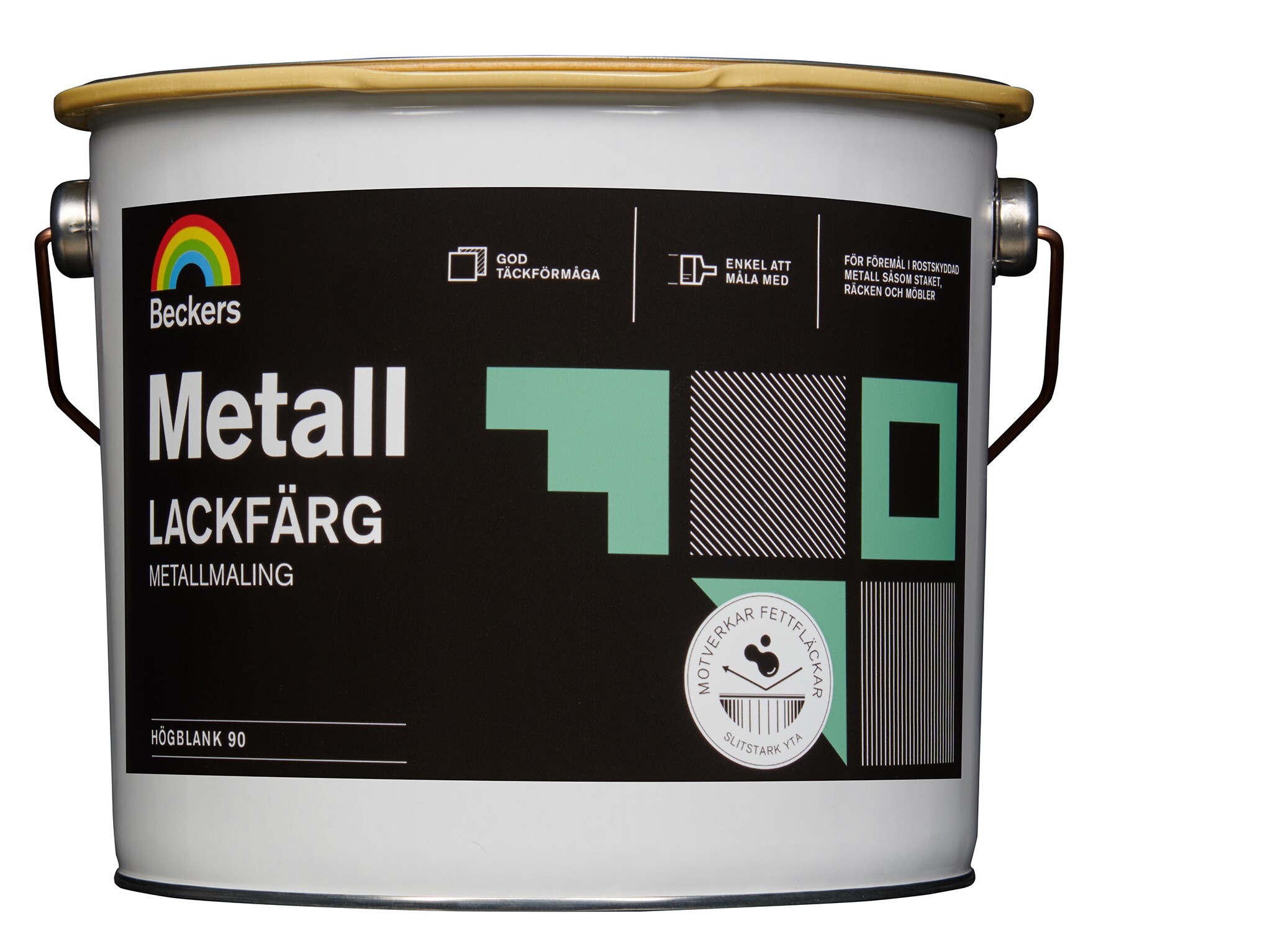 METALLACKFÄRG METALL VIT/BAS A 0,675L