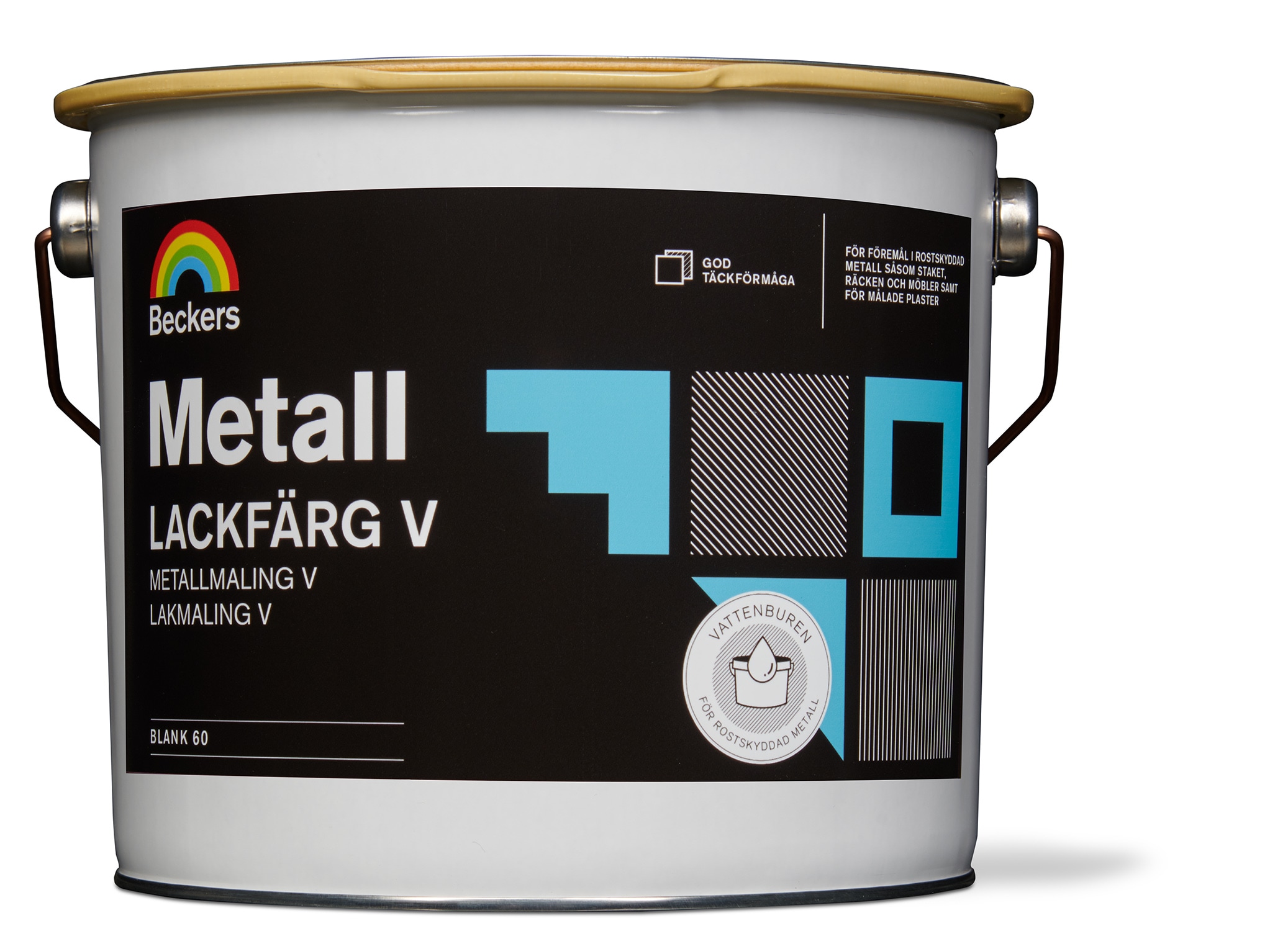 METALLACKFÄRG METALL V VIT/BAS A 0,675L