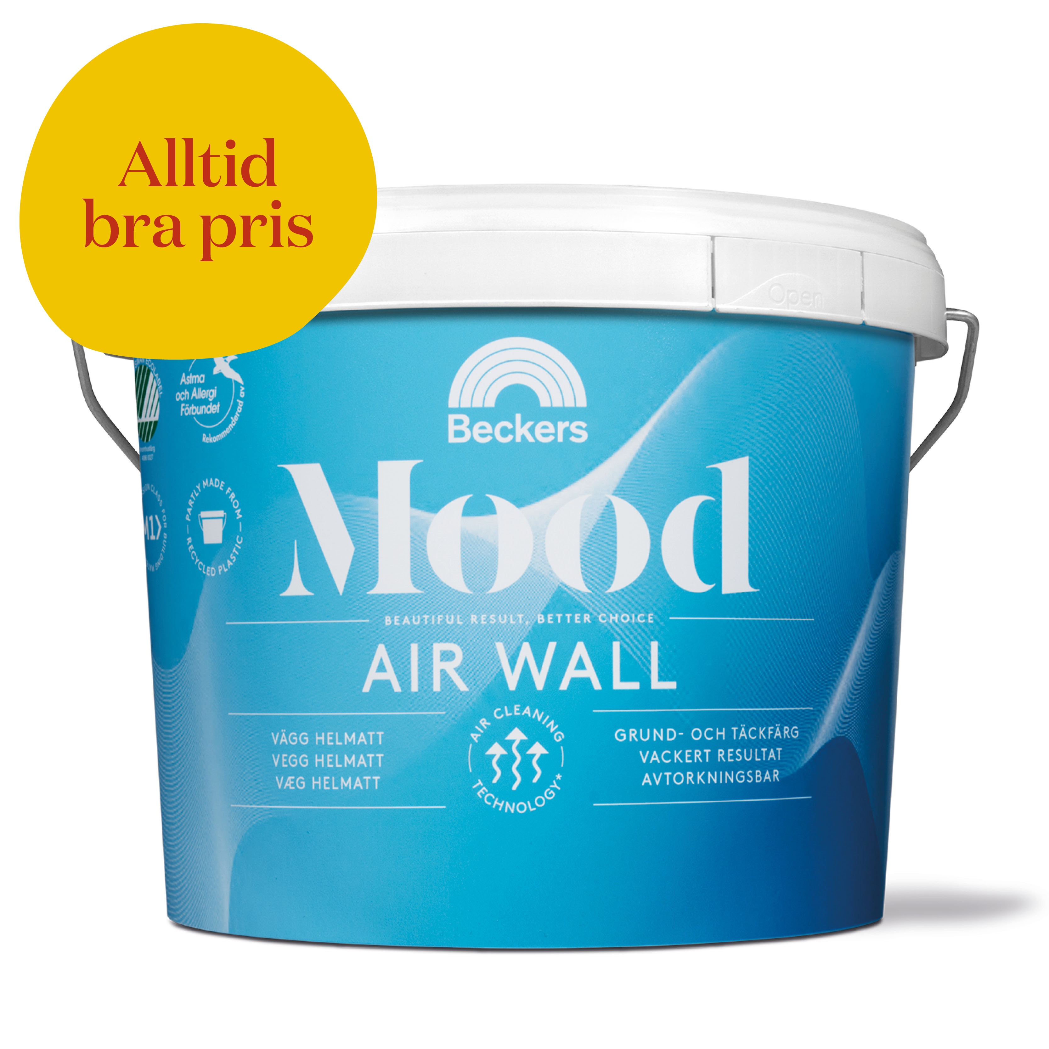 VÄGGFÄRG MOOD AIR WALL VIT/BAS A 0,9L