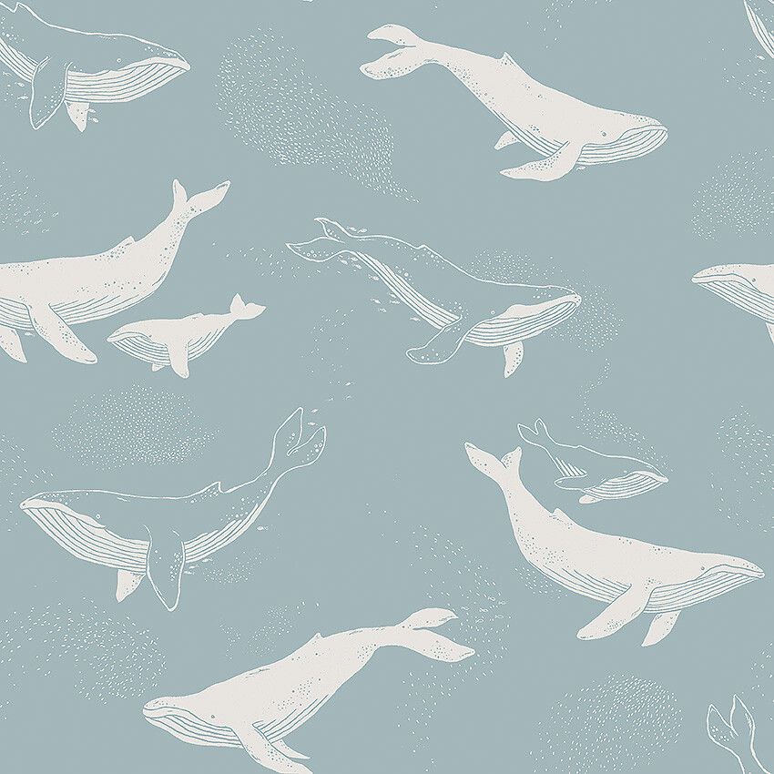 TAPET NEWBIE WALLPAPER 7453 WHALES