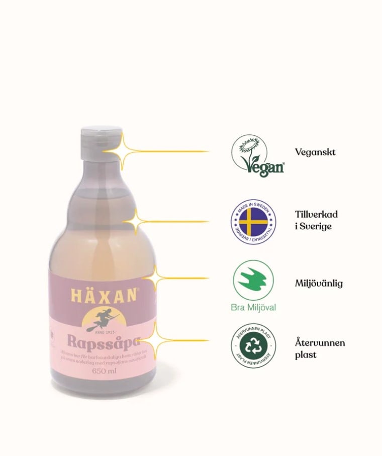 HÄXAN RAPSSÅPA 650ML