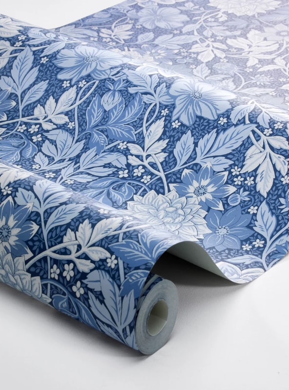 Tapet Blue & White 6141 Dahliagarden