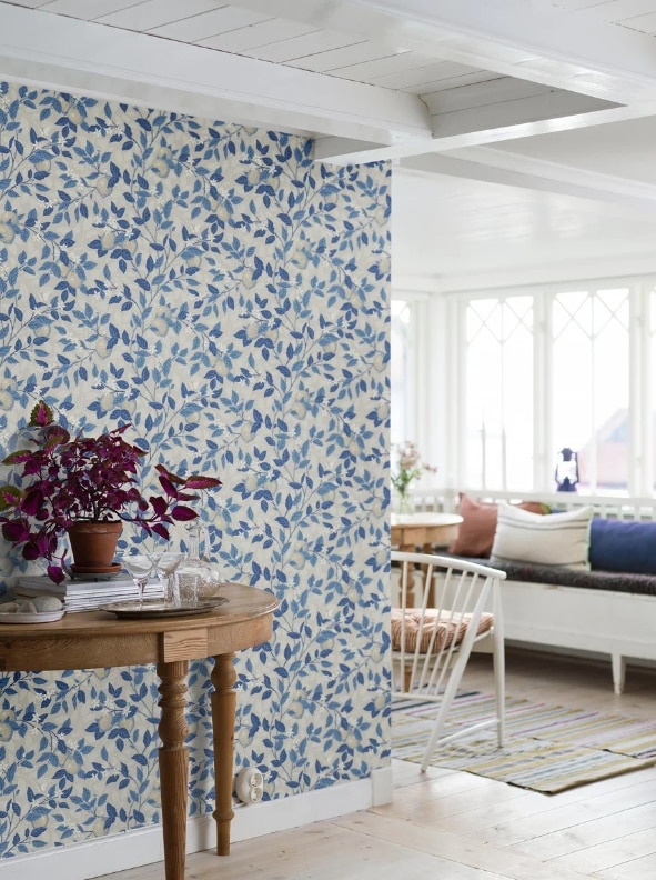 Tapet Blue & White 6149 Citronträd