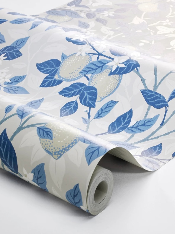 Tapet Blue & White 6149 Citronträd