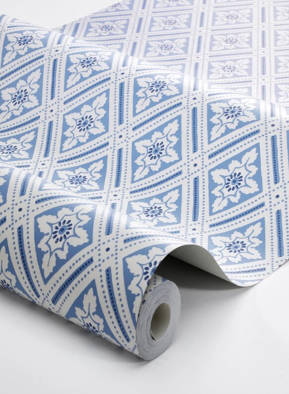 Tapet Blue & White 6148 Ester