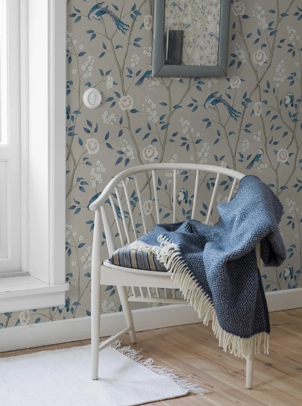 Tapet Blue & White 6143 Paradise Birds