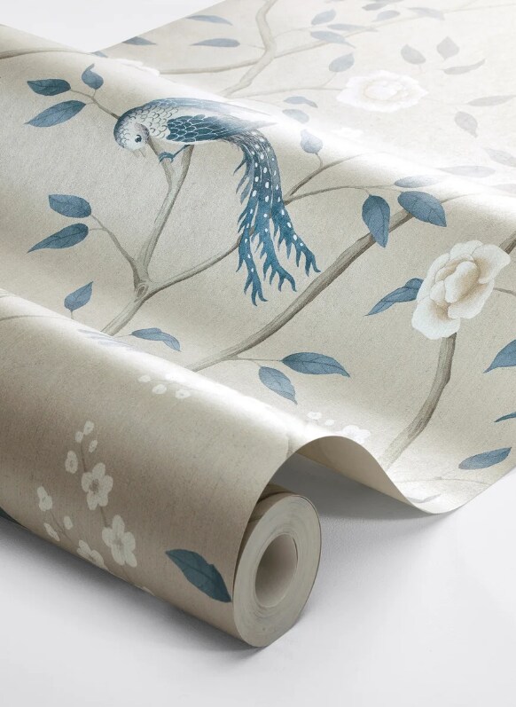 Tapet Blue & White 6143 Paradise Birds