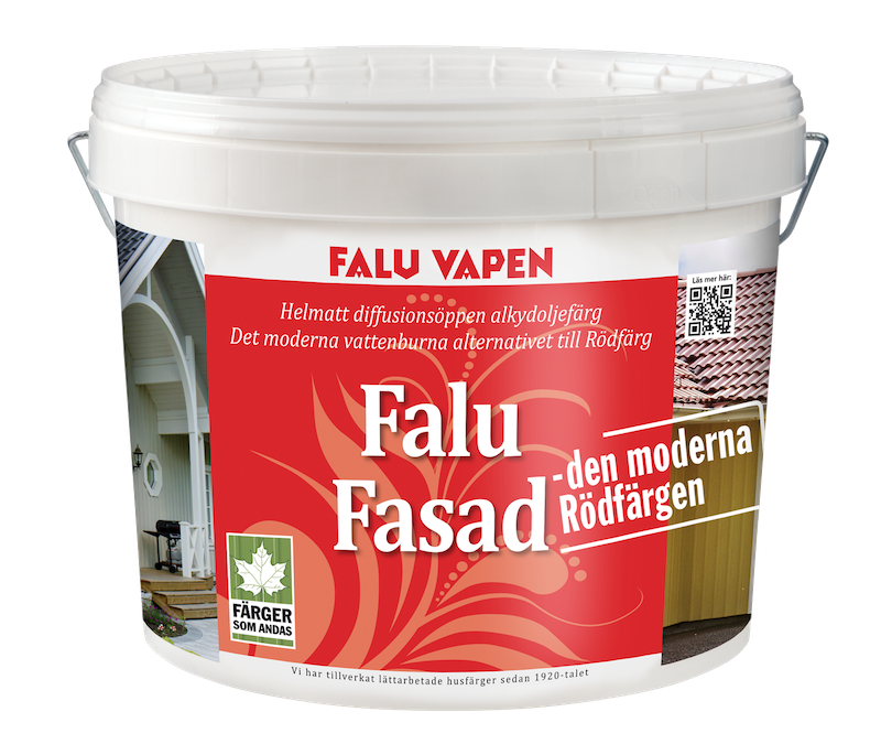 FASADFÄRG FALU VAPEN BRYTBAS VIT 0,9L